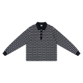 Logo Stripe Rugby (Black)