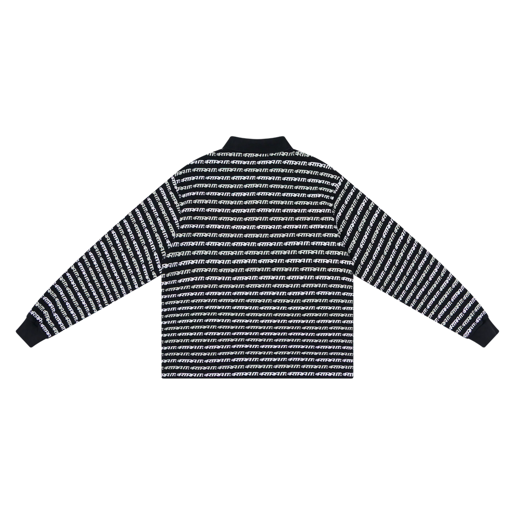 Logo Stripe Rugby (Black)