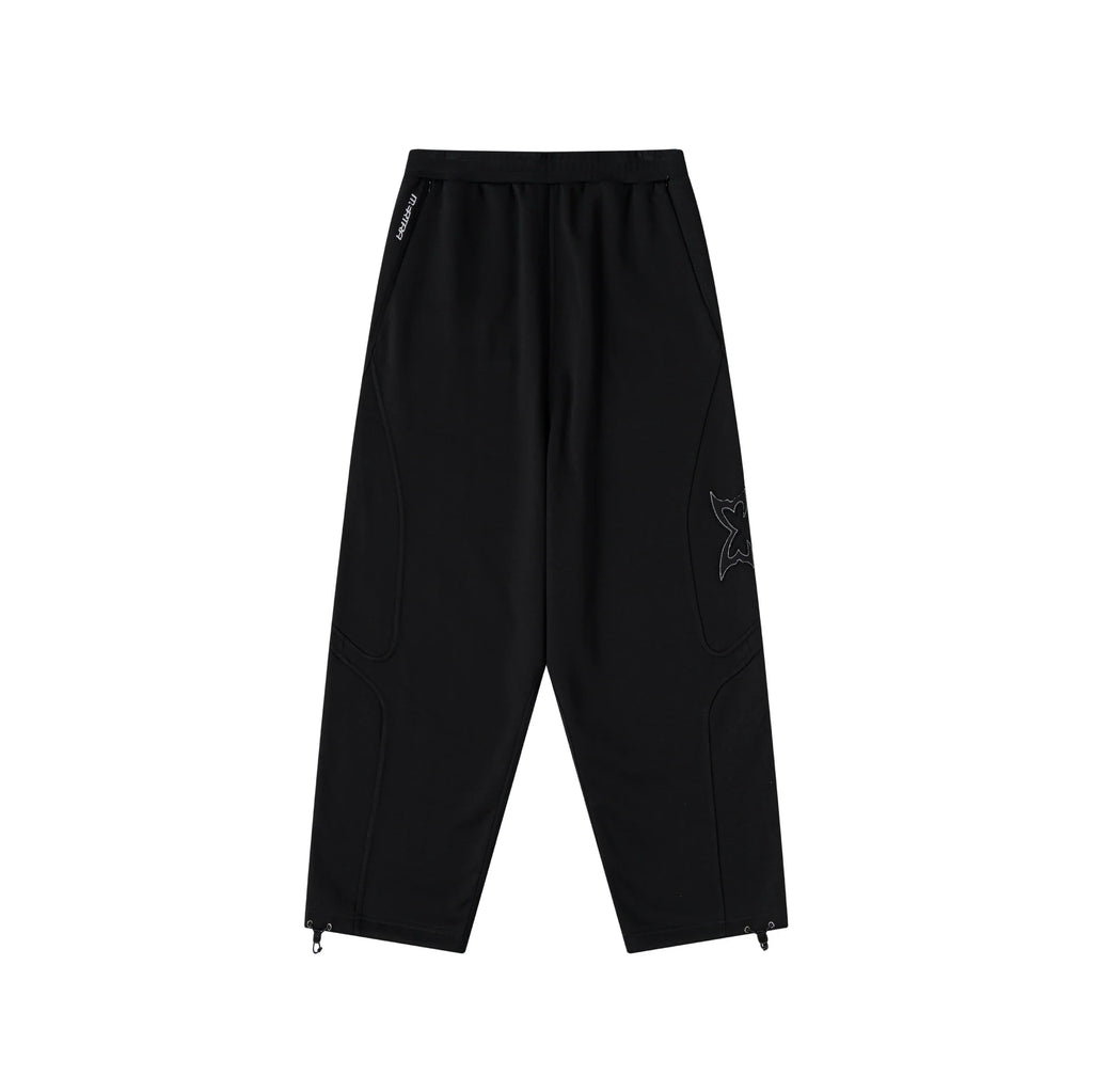 Split Panel Joggers (Black)
