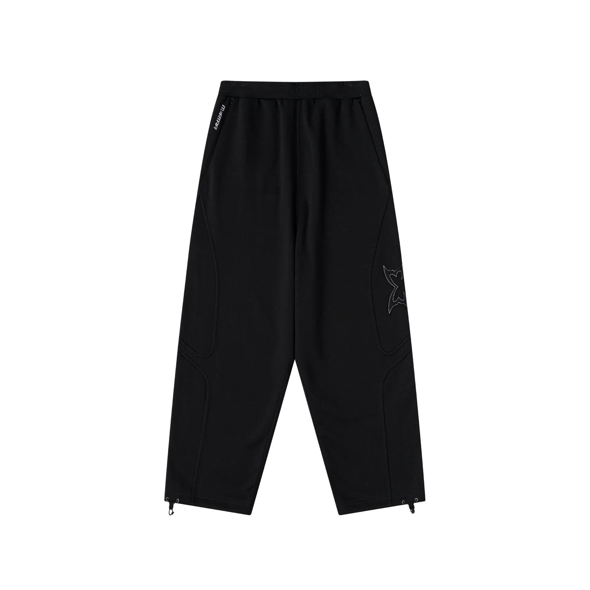 Split Panel Joggers (Black)