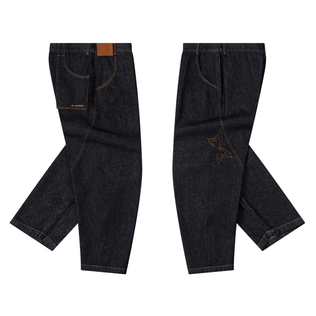 Reverse Bigstep Denim (Black / Gold)