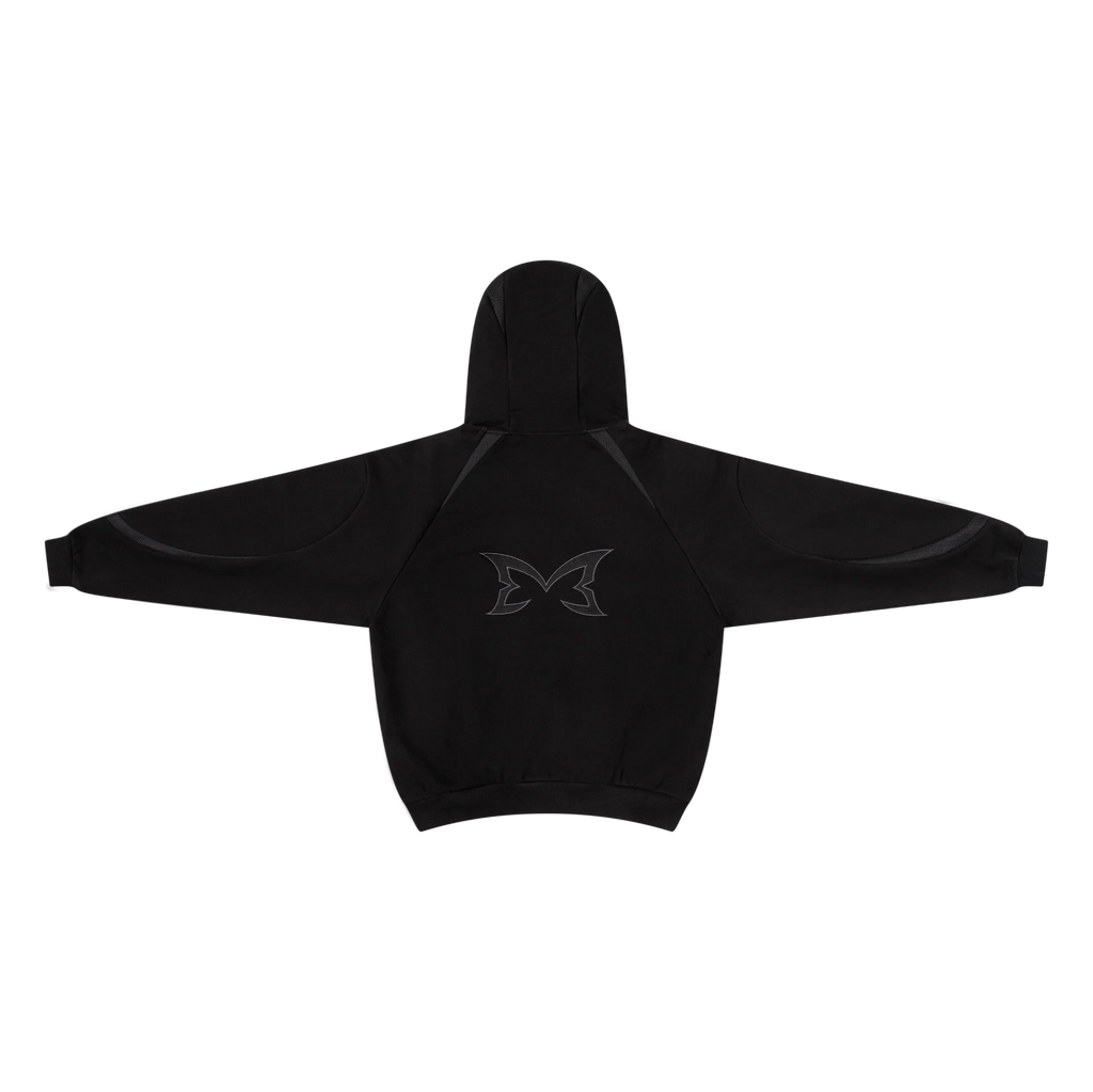 Serpent Zip Up Hood (Black)
