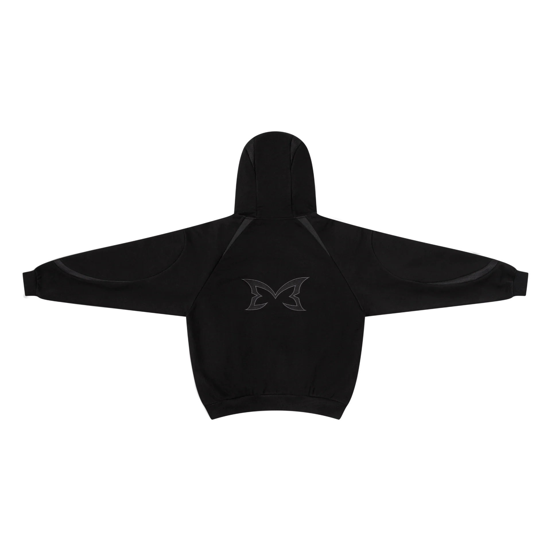 Serpent Zip Up Hood (Black)