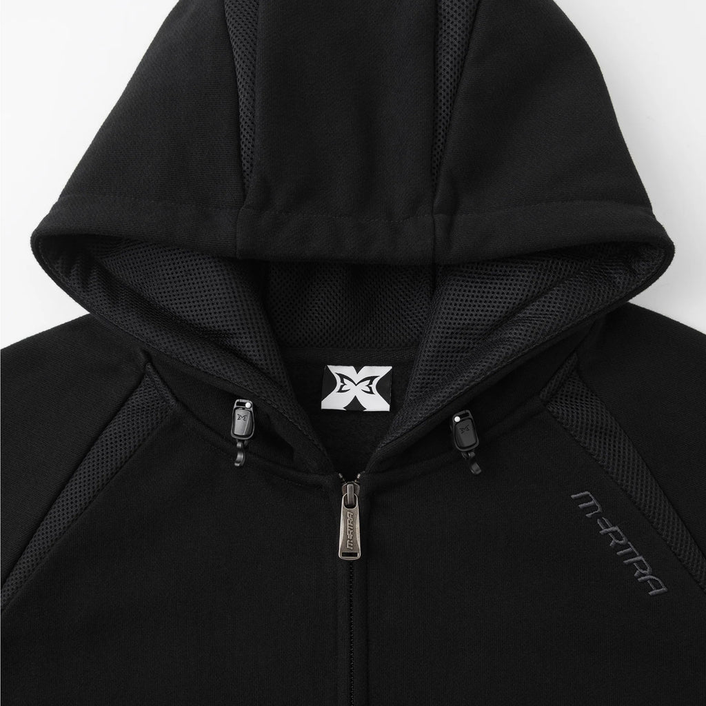 Serpent Zip Up Hood (Black)