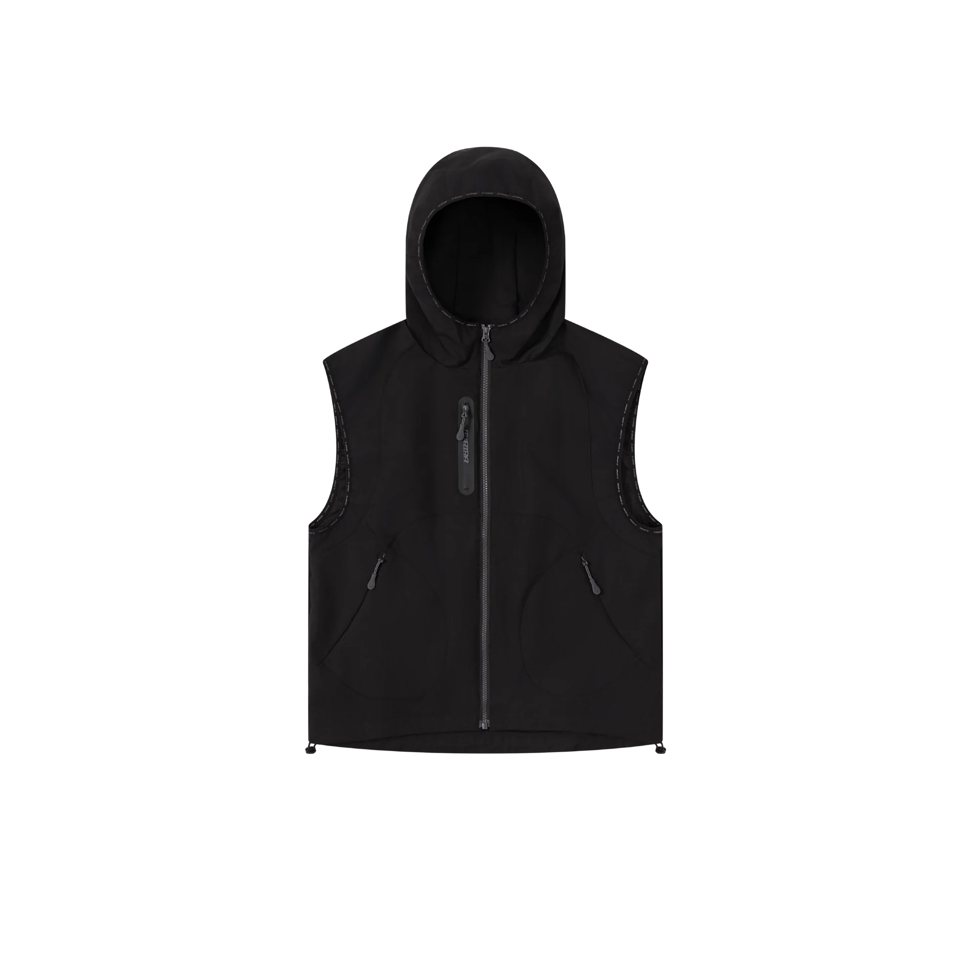 Technical Hooded Gilet (Black)