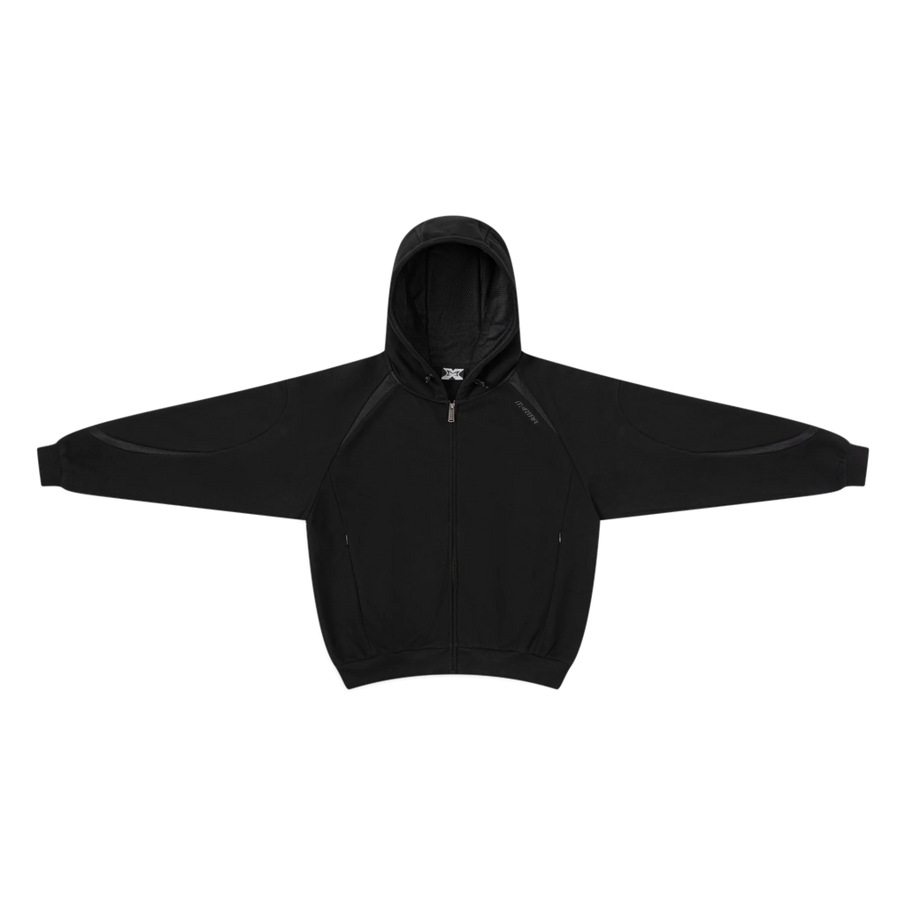 Serpent Zip Up Hood (Black)