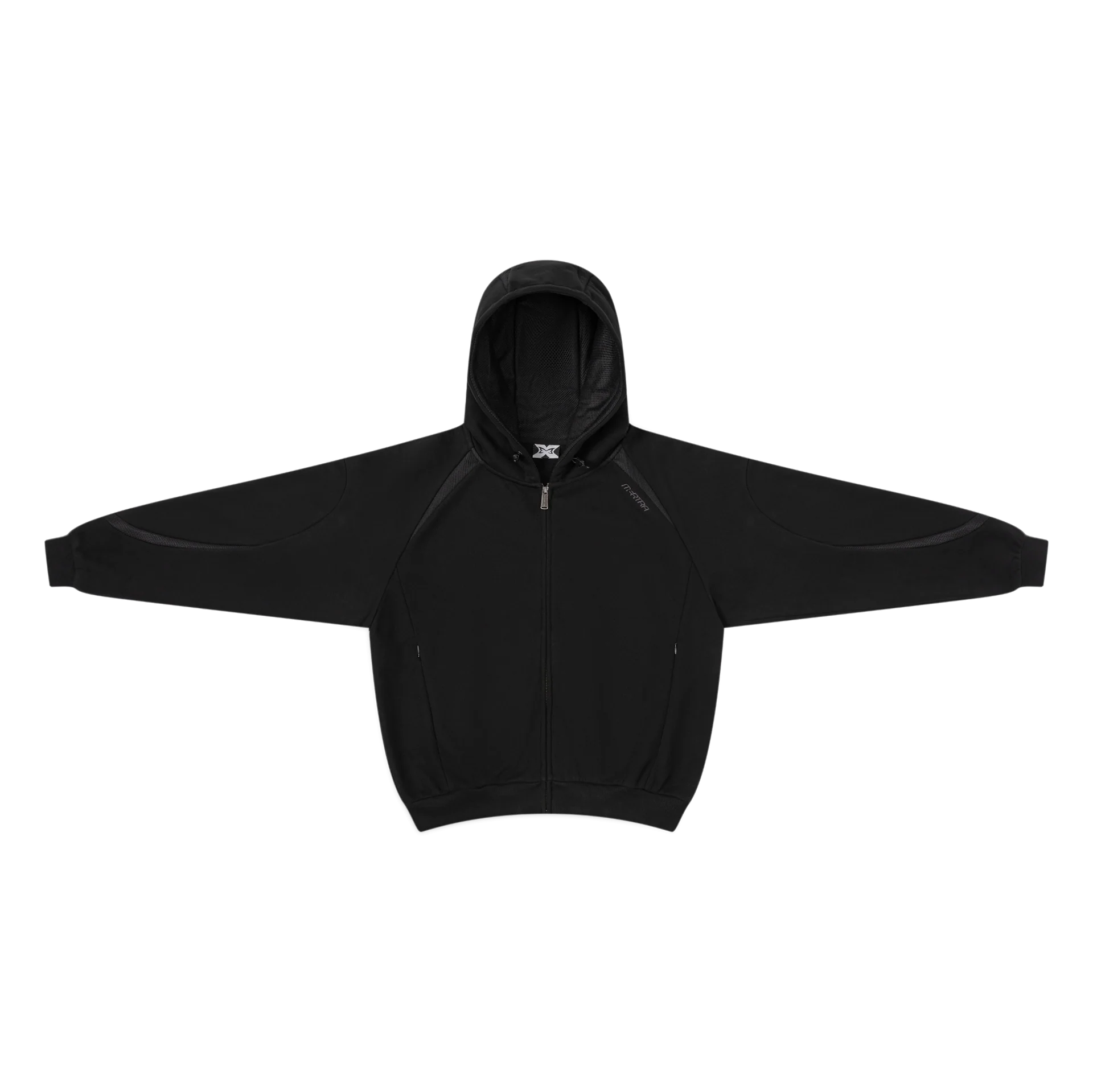 Serpent Zip Up Hood (Black)
