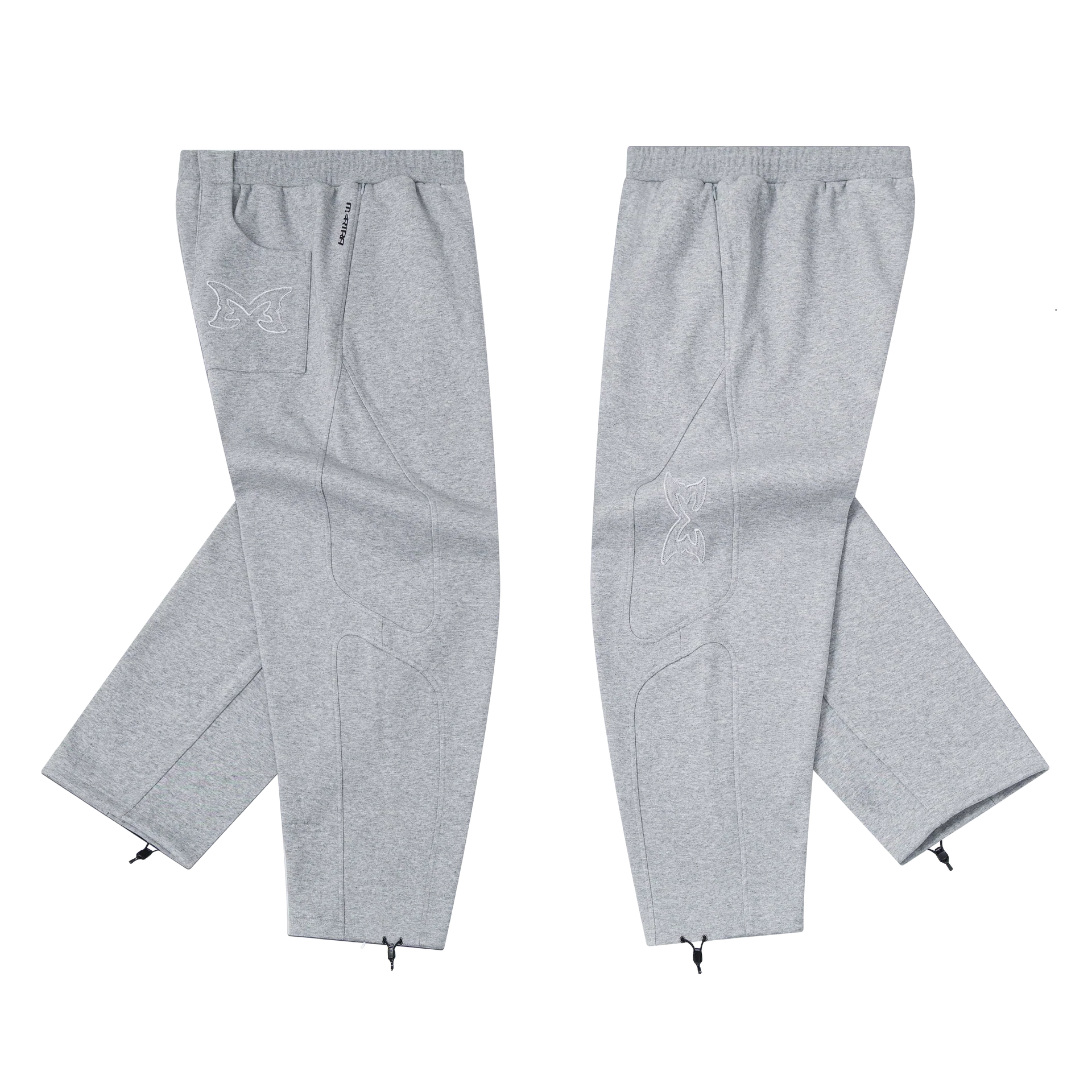 Split Panel Joggers (Grey)