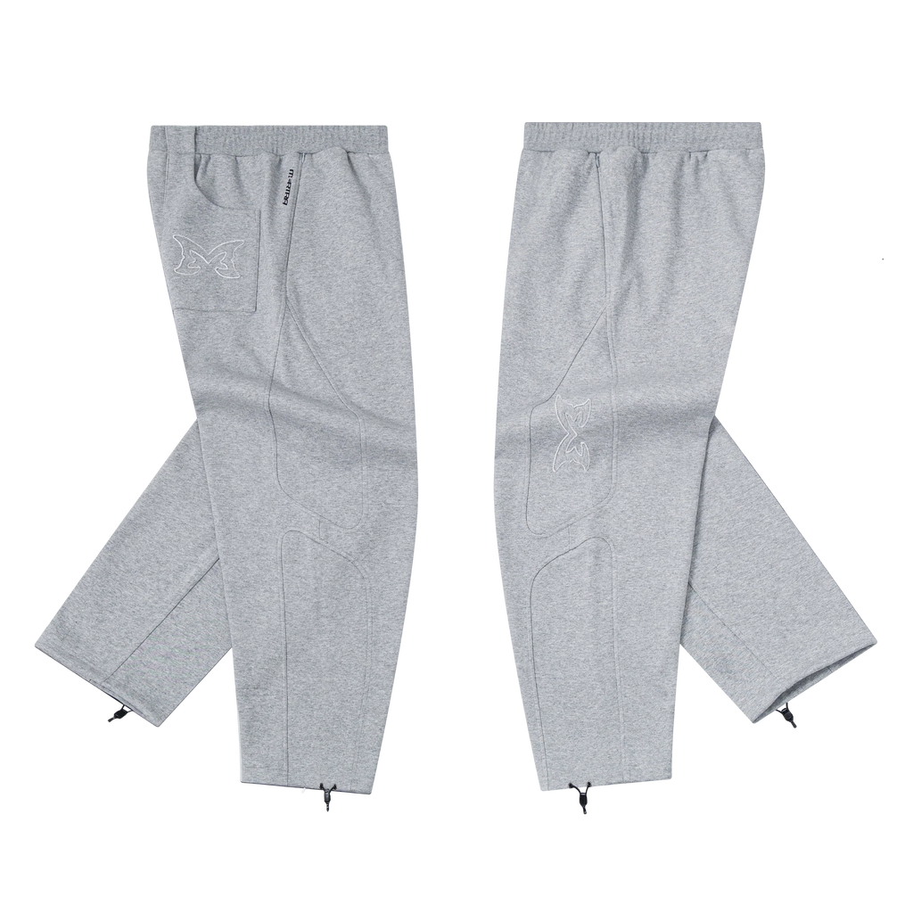 Split Panel Joggers (Grey)