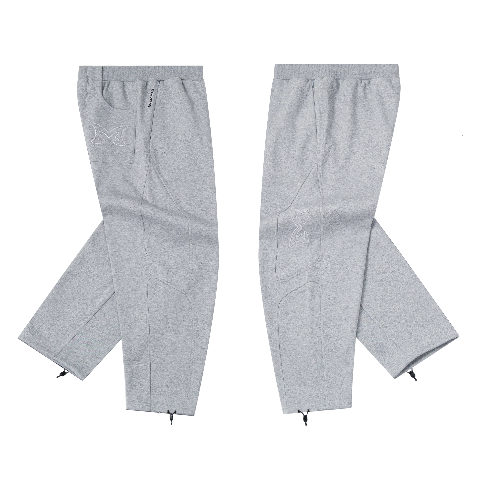 Split Panel Joggers (Grey)