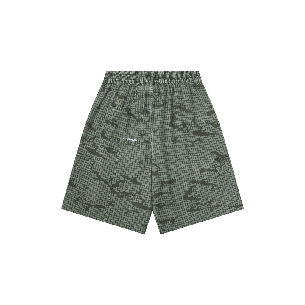 Mertra Grid Camo Shorts