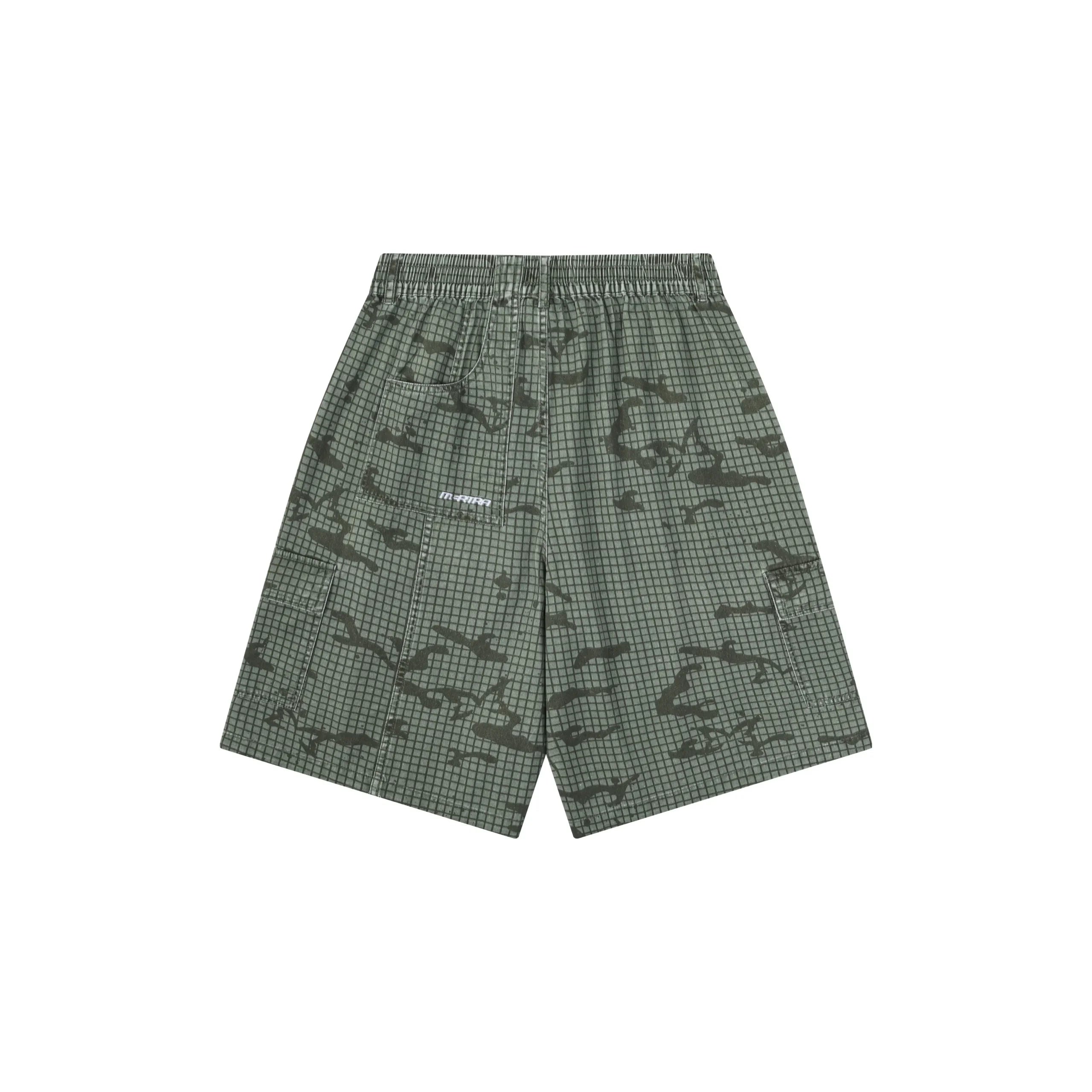 Mertra Grid Camo Shorts