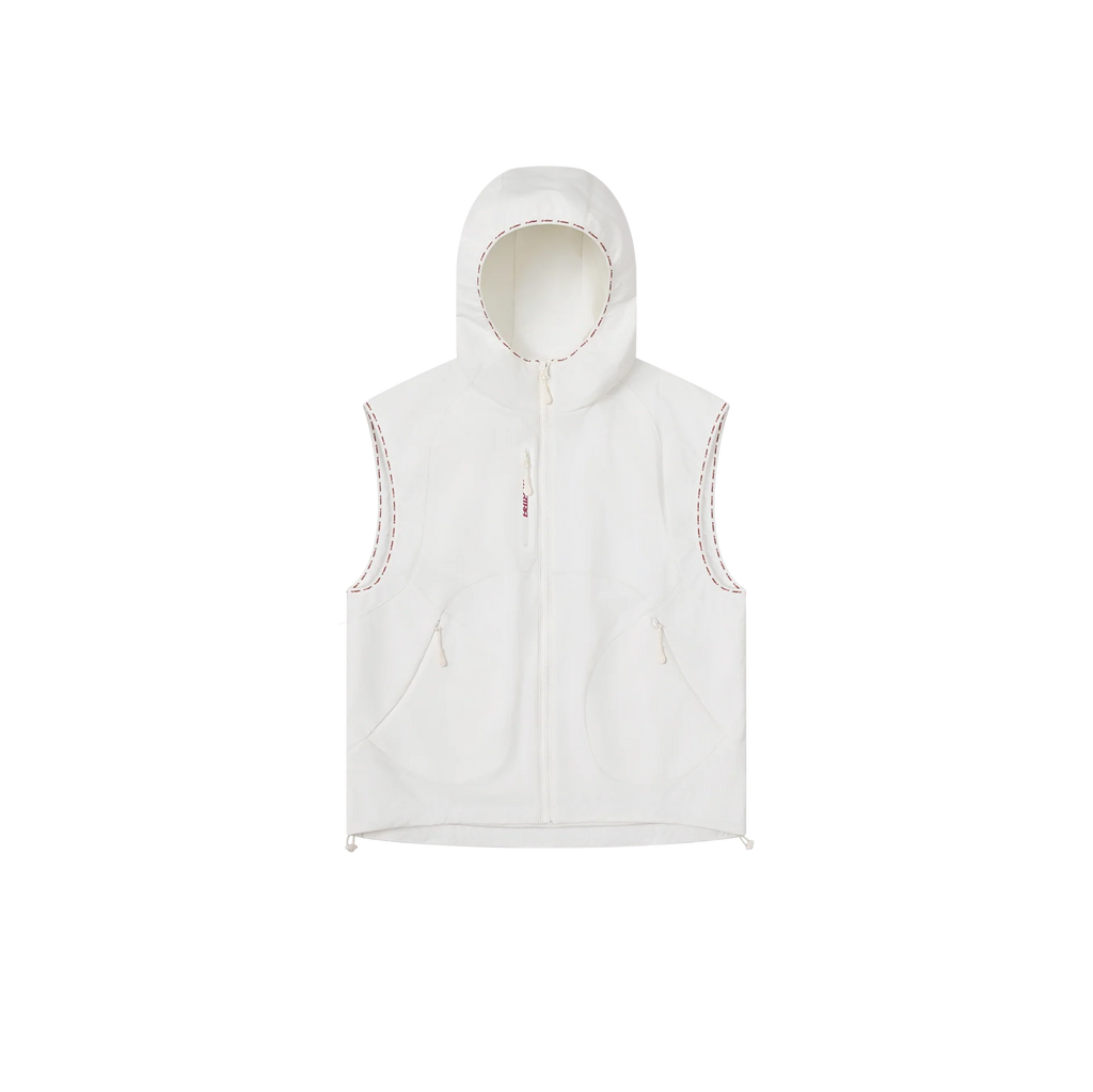 Technical Hooded Gilet (White)