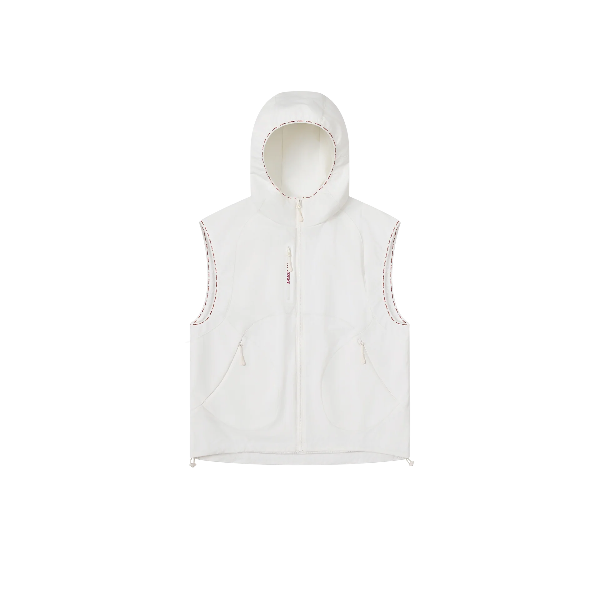 Technical Hooded Gilet (White)