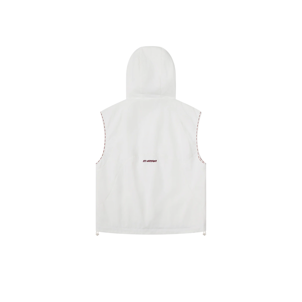 Technical Hooded Gilet (White)