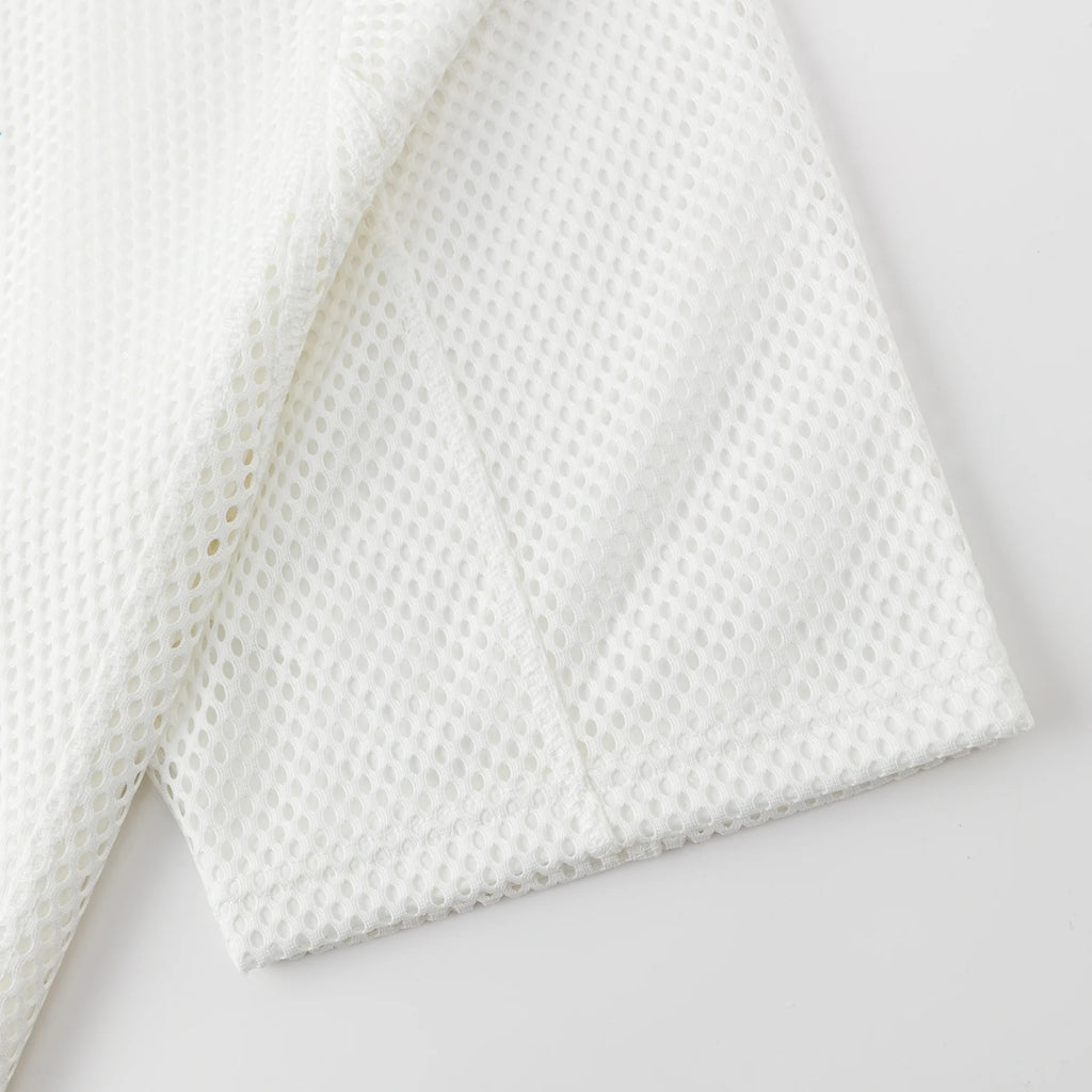 Layered Mesh Jersey (White)
