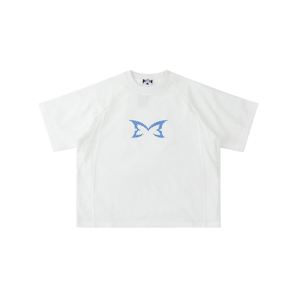 Layered Mesh Jersey (White)