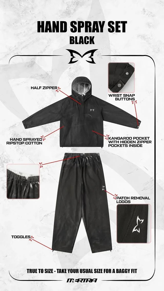 Mertra Hand Spray Pullover & Bottoms