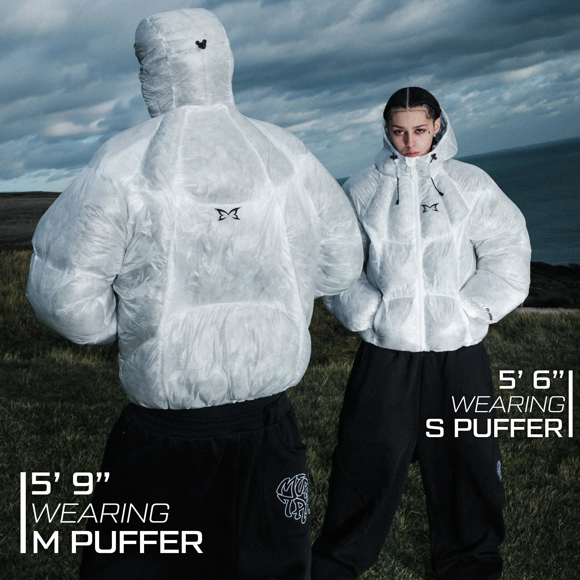Mertra Translucent Puffer (Cloud)