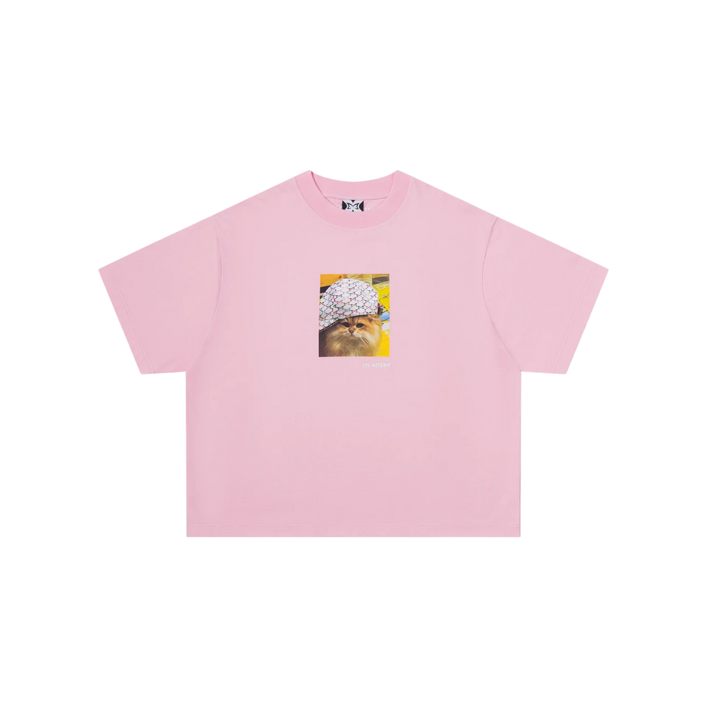 Cat In Da Hat Tee (Pink)