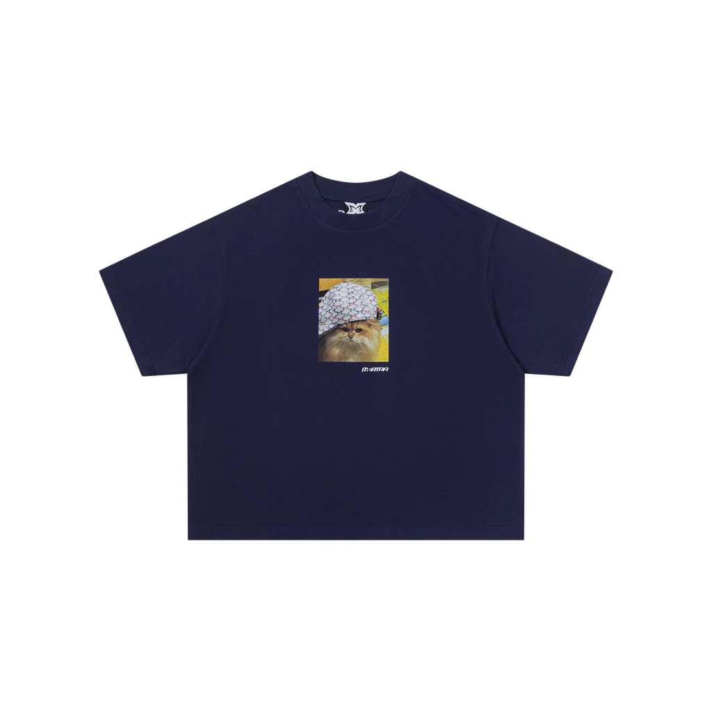 Cat In Da Hat Tee (Navy)