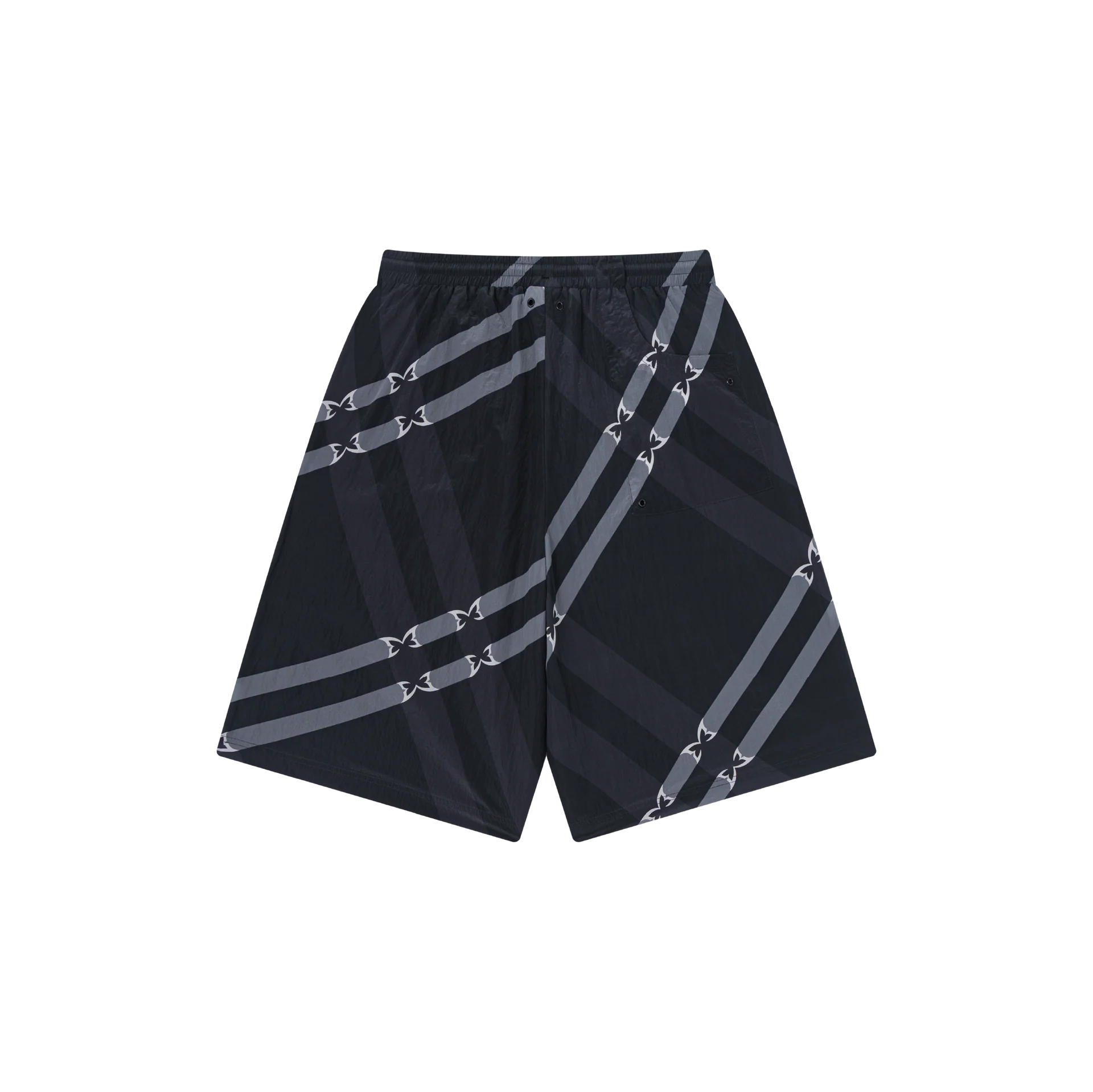 Merva Check Shorts (Black)