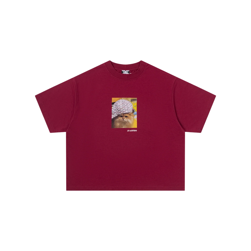 Cat In Da Hat Tee (Red)