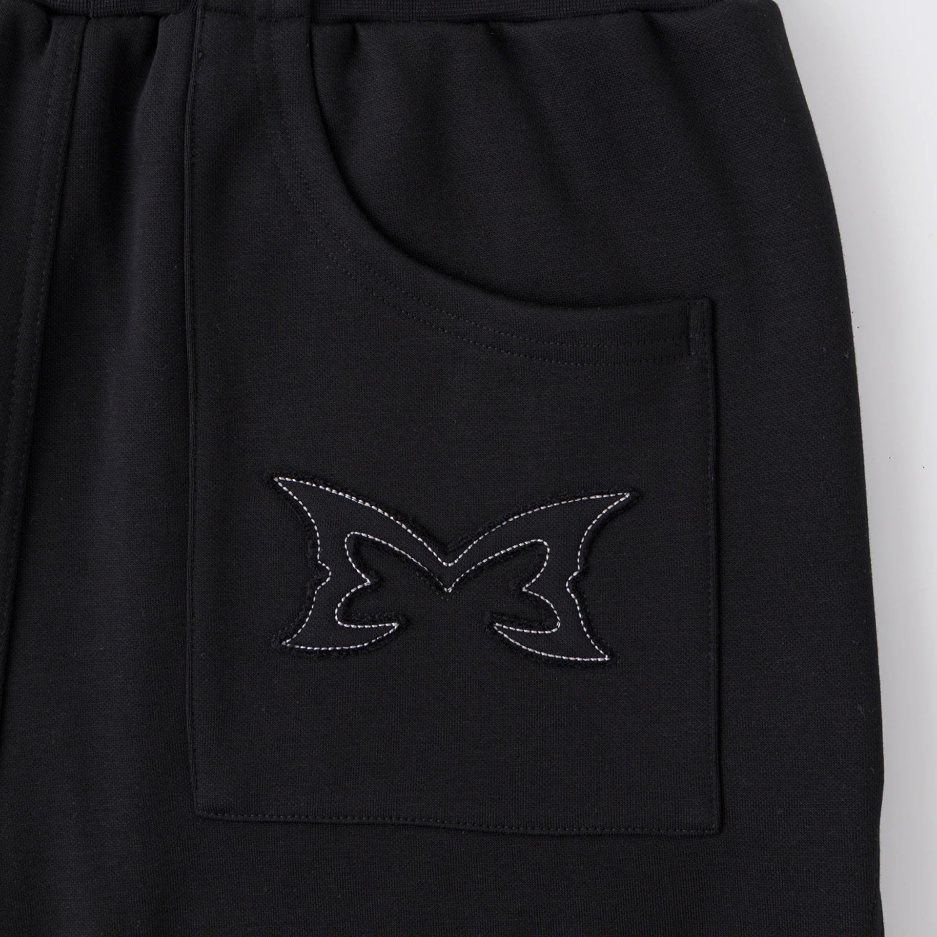 Split Panel Joggers (Black)