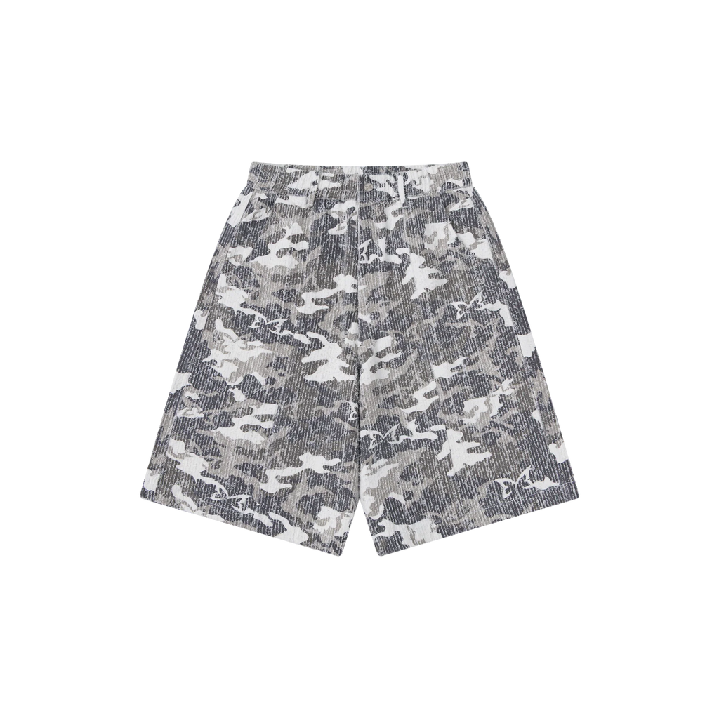 Textured Camo Shorts