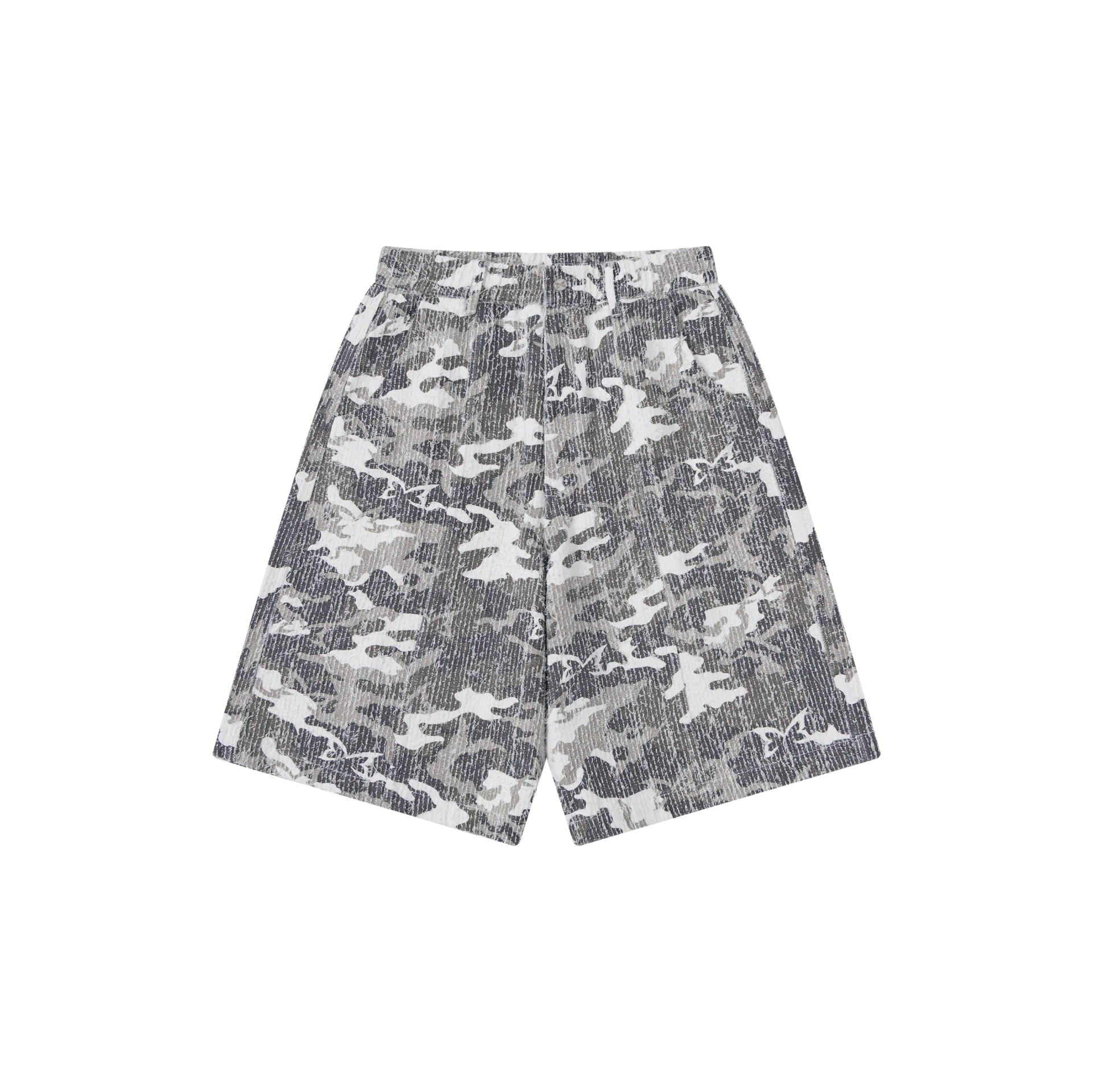 Textured Camo Shorts