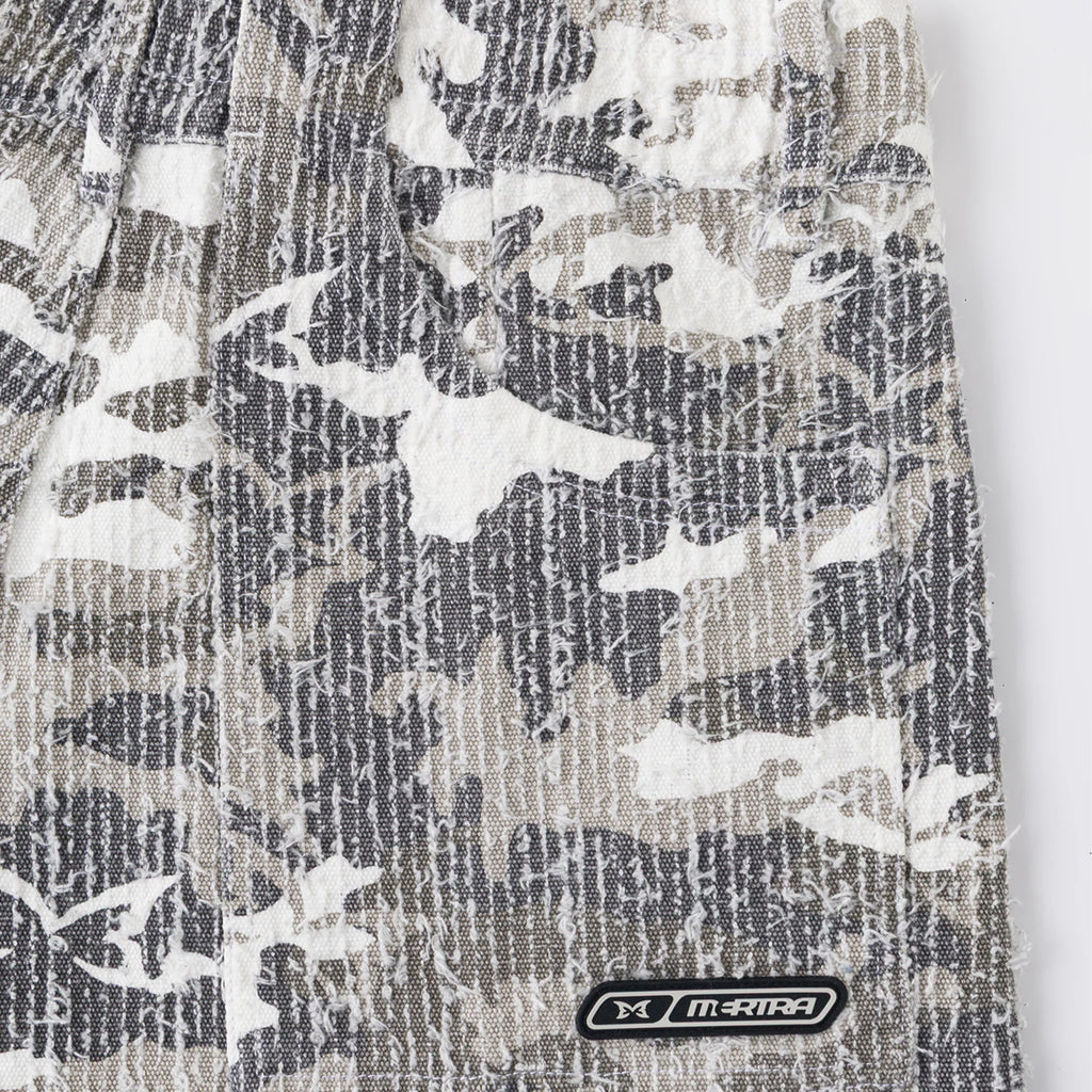 Textured Camo Shorts