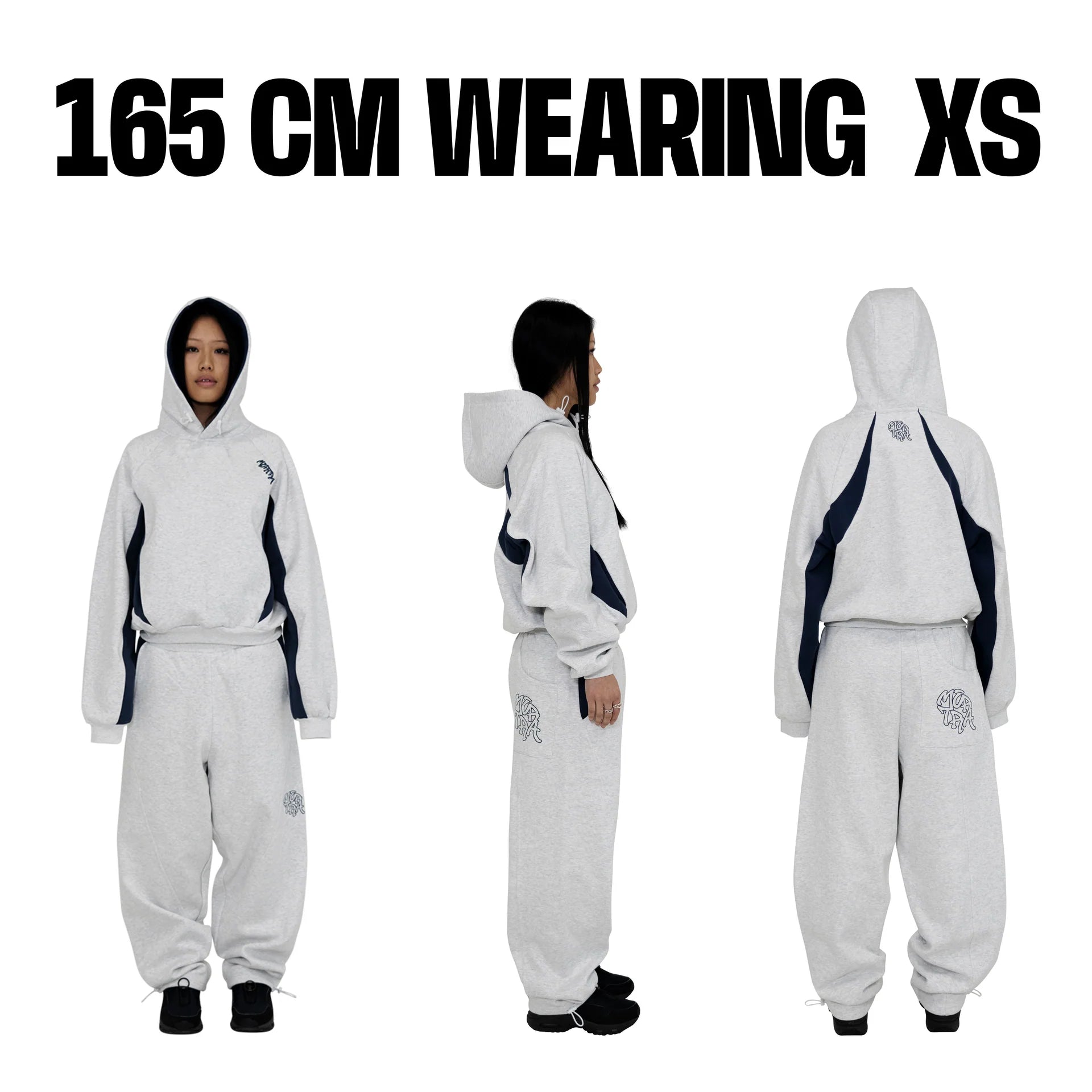 Bigstep Hood (Grey / Navy)
