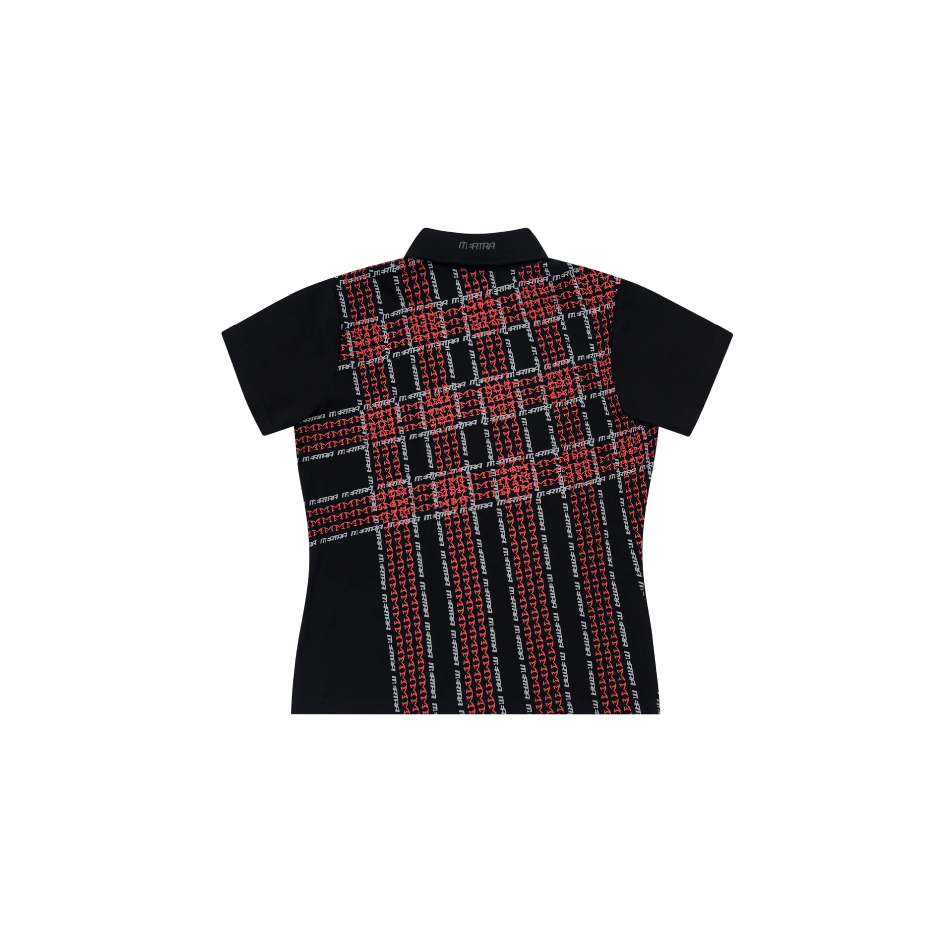 Women's Crosscut Polo (Black / Red)