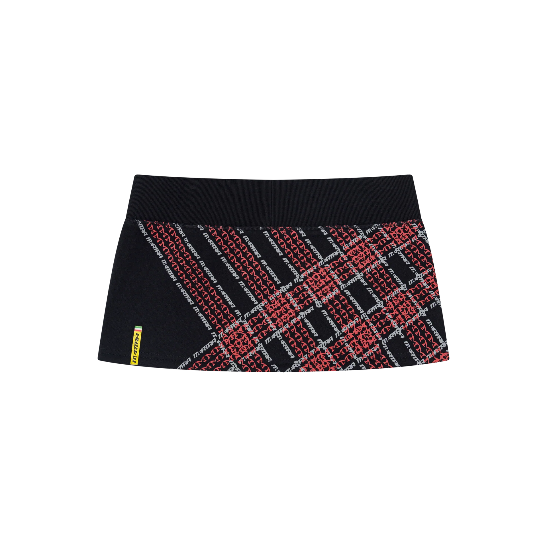 Women's Crosscut Skirt (Black / Red)
