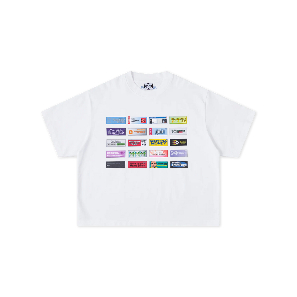 Archive Banner Tee (White)