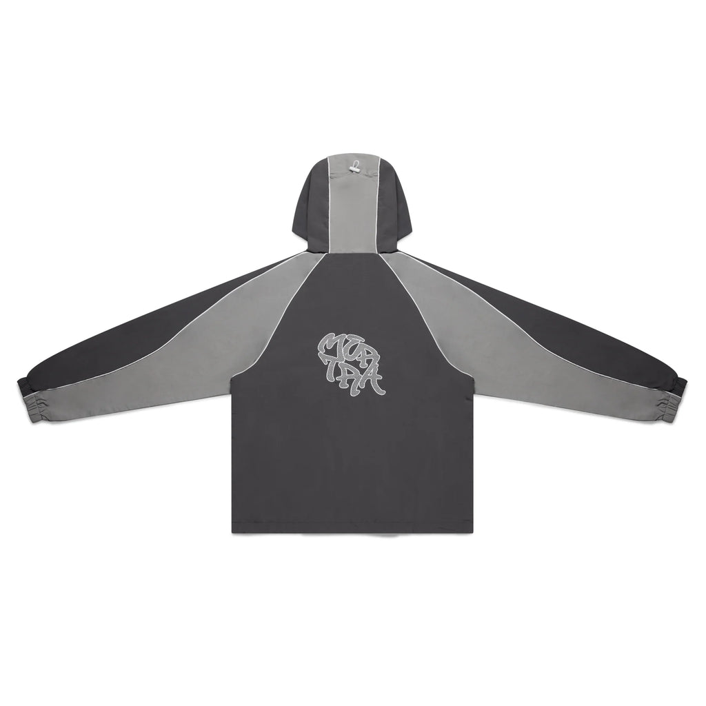 Nylon Track Jacket (Grey / Grey)