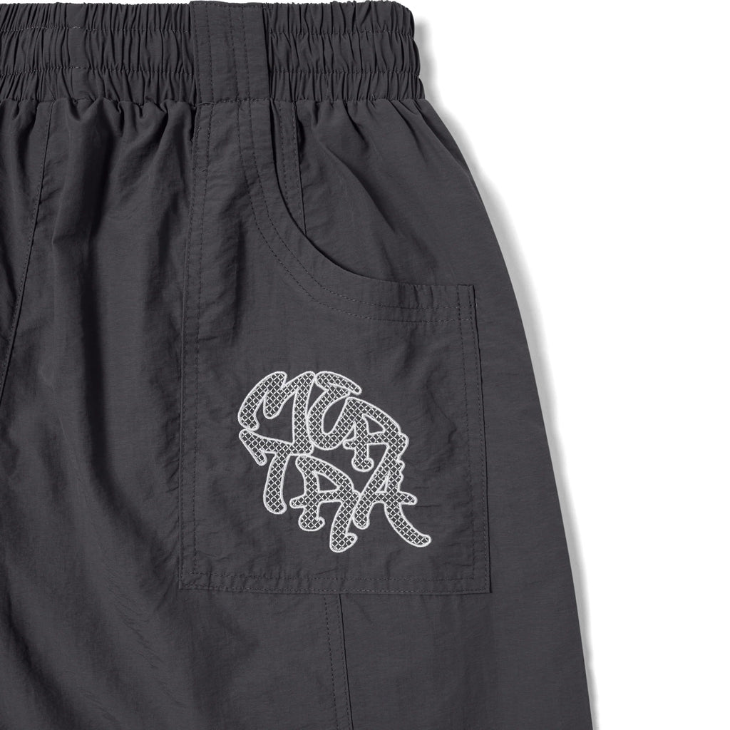 Nylon Track Pants (Grey / Grey)