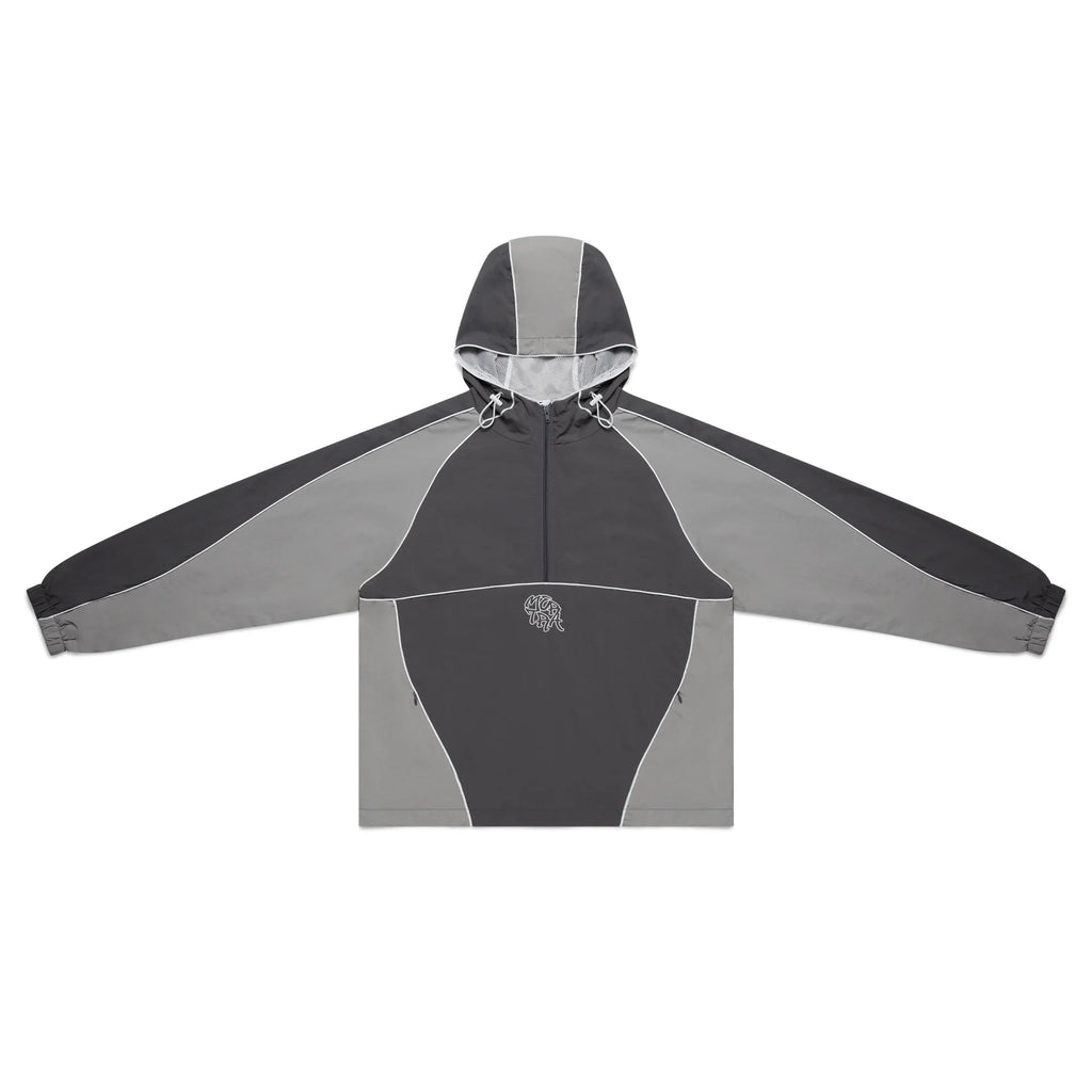 Nylon Track Jacket (Grey / Grey)