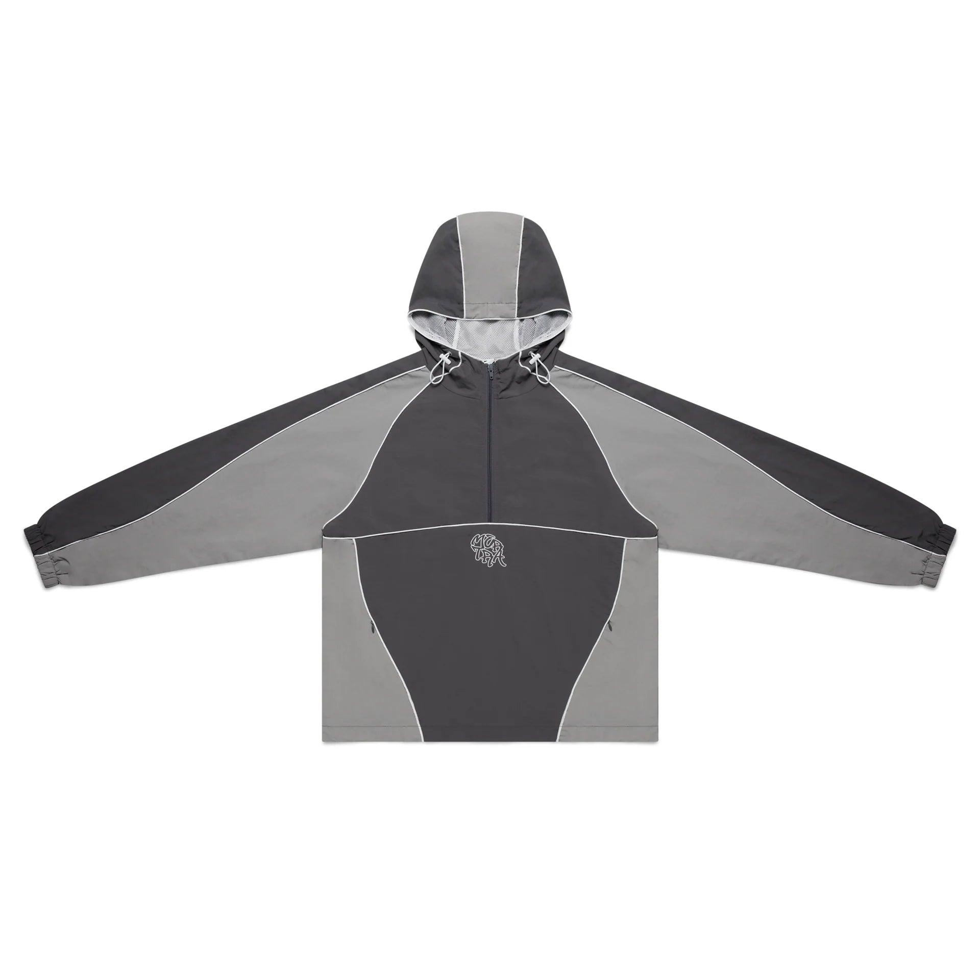 Nylon Track Jacket (Grey / Grey)