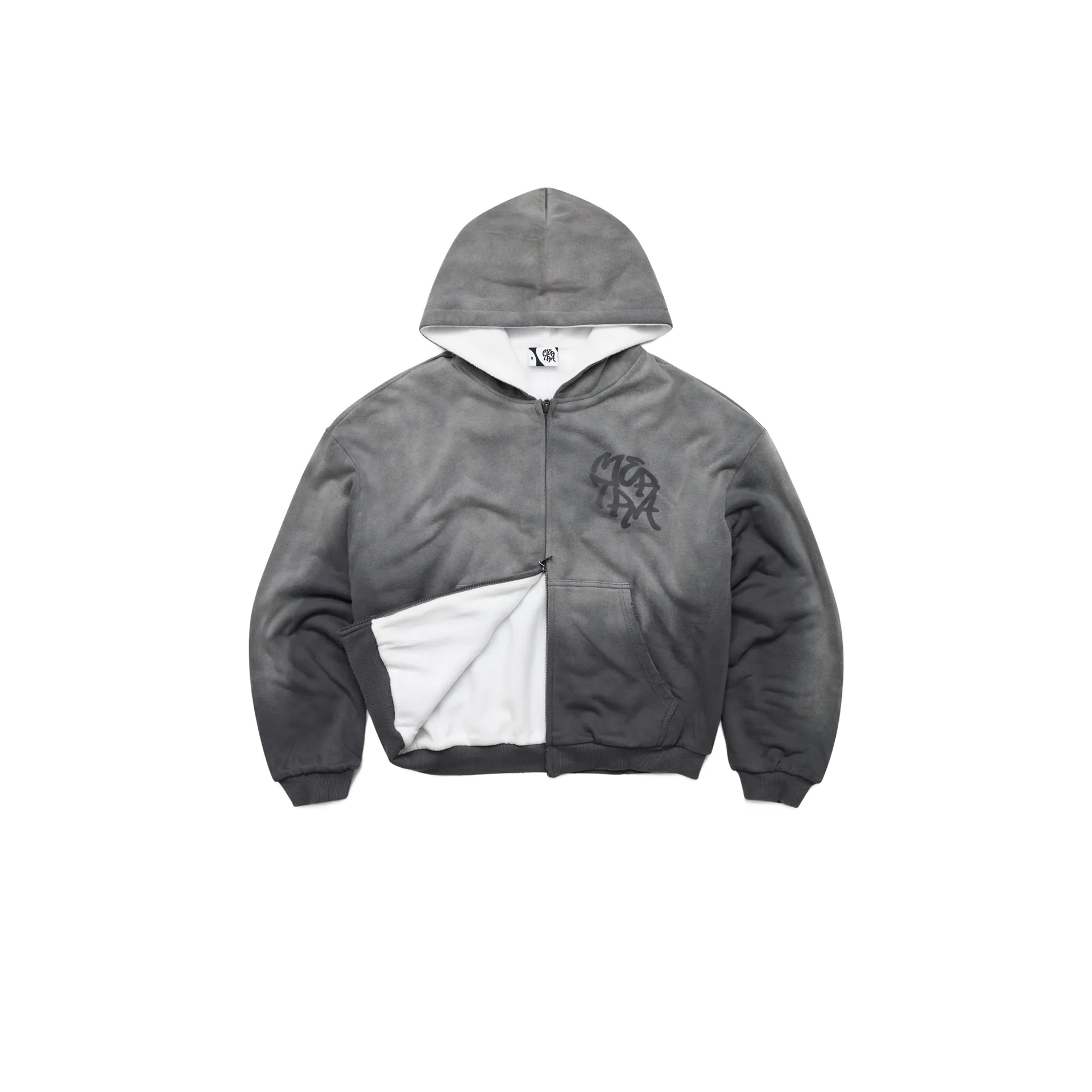Fleece Lined Hood (Grey)